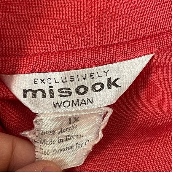 Exclusively Misook Pink & Black Cardigan Blazer 1X - Picture 5 of 5